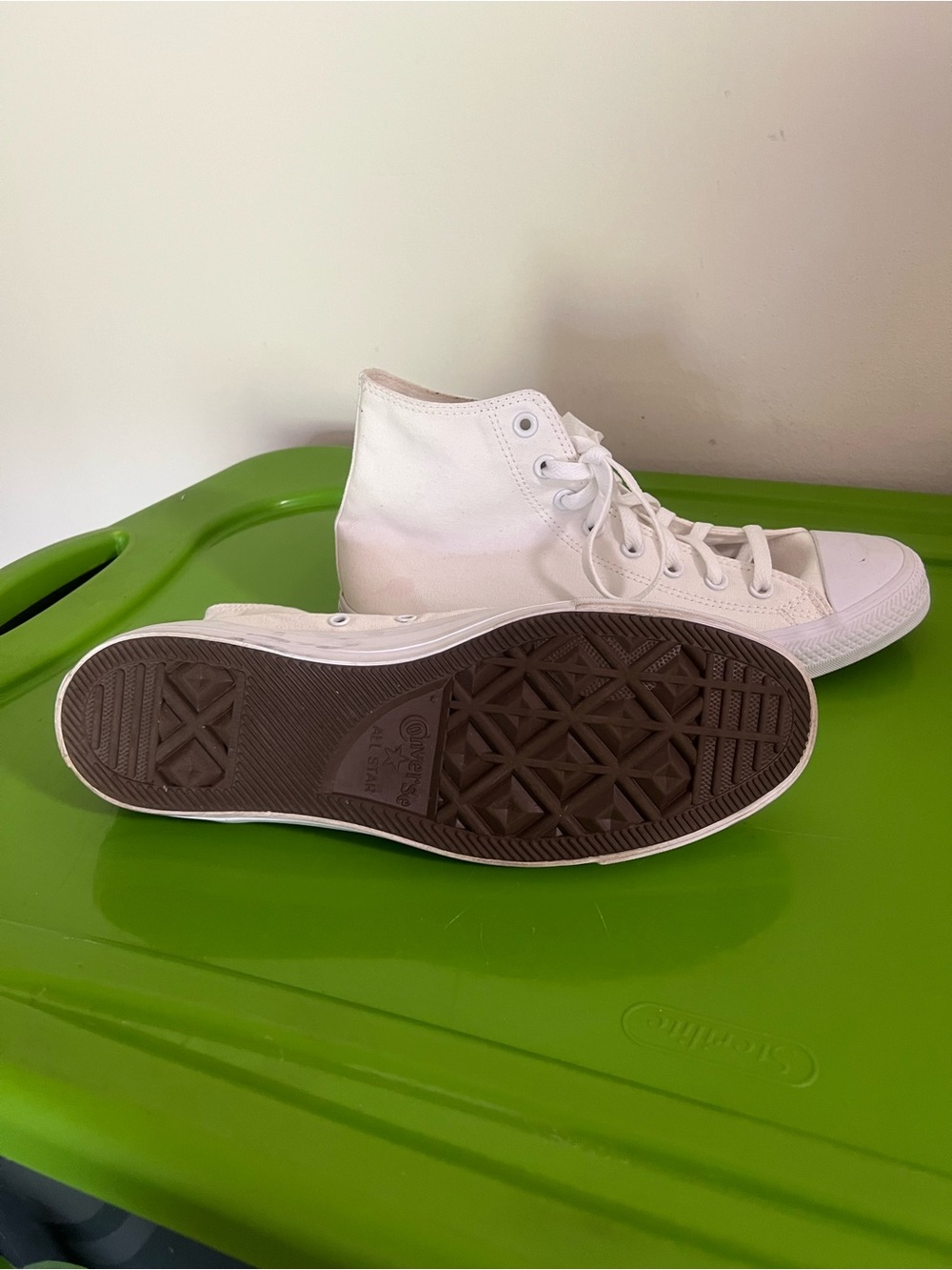 Converse White High-Top Canvas Sneakers for Women